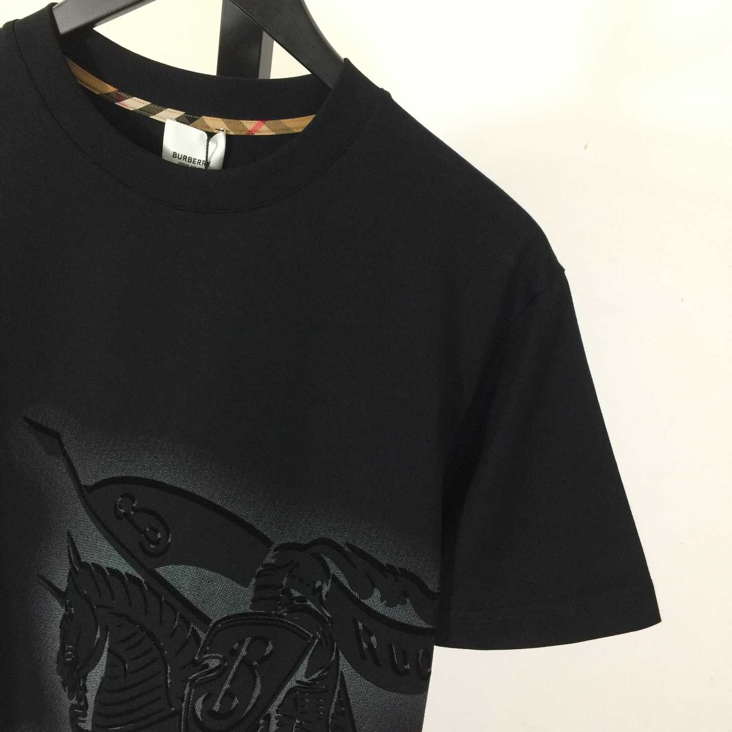 Burberry Black EKD Cotton T-shirt - PerfectKickZ
