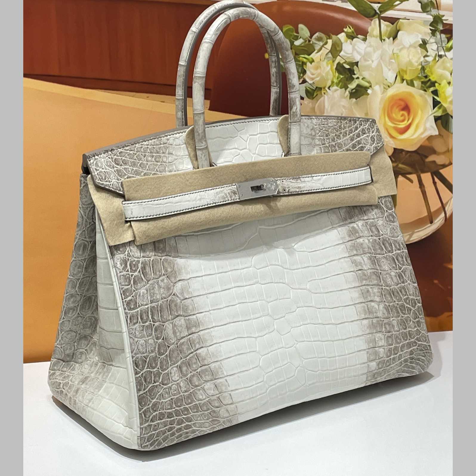 Hermes Birkin Crocodile White   35cm - PerfectKickZ