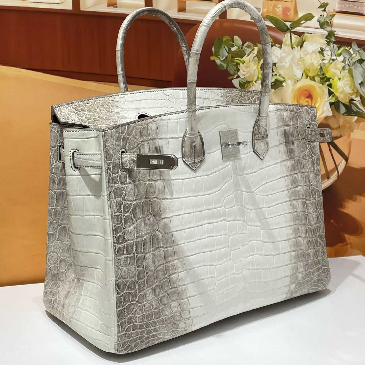 Hermes Birkin Crocodile White   35cm - PerfectKickZ