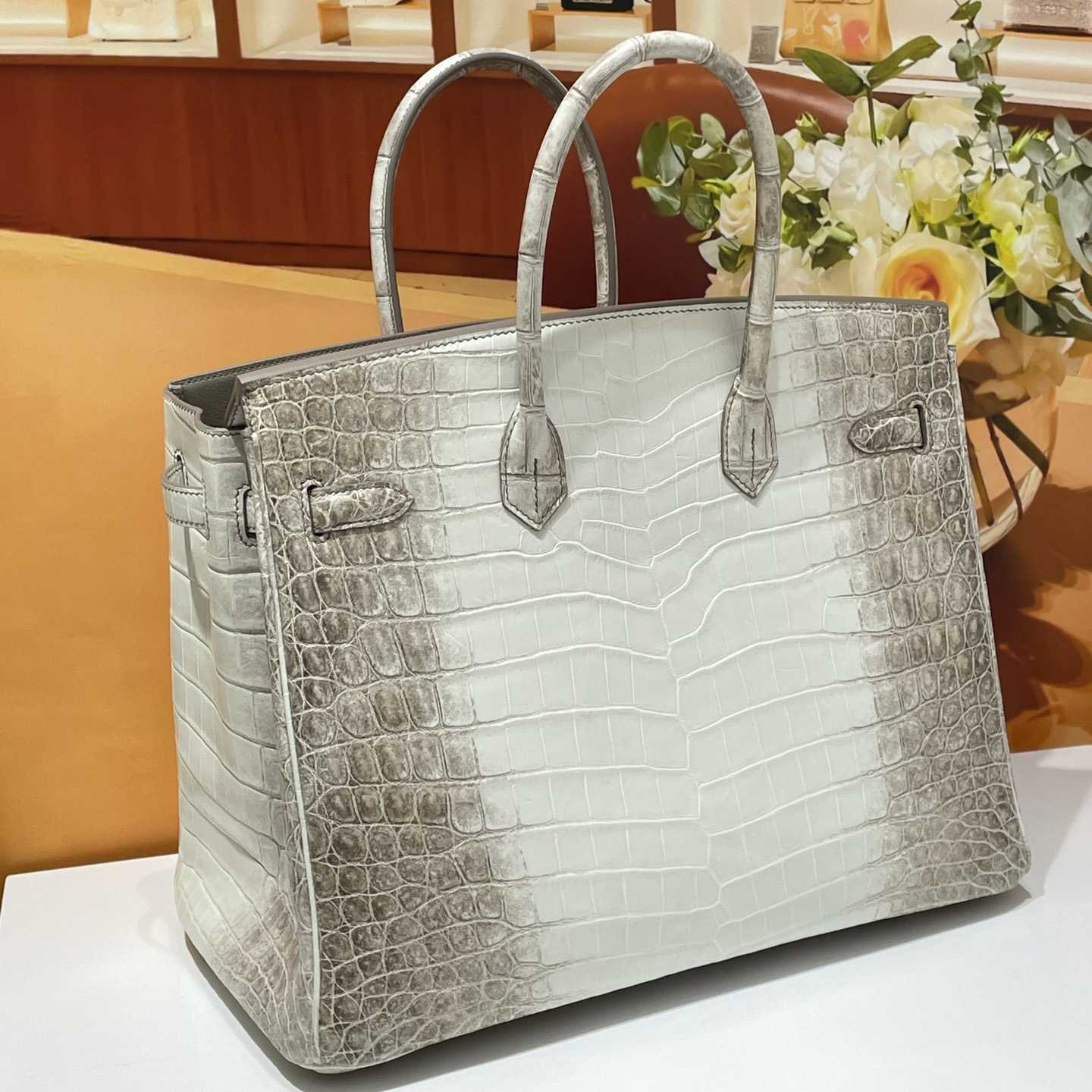 Hermes Birkin Crocodile White   35cm - PerfectKickZ