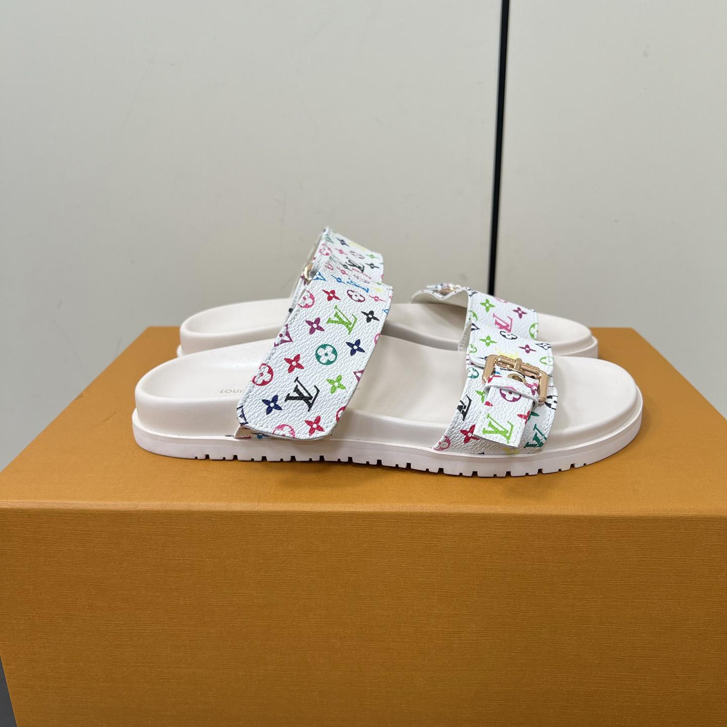Louis Vuitton LV x TM Bom Dia Flat Comfort Mule   1AGXTV - PerfectKickZ