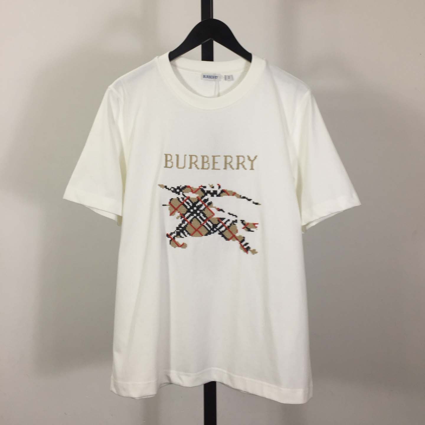 Burberry Cross Stitch EKD​ Cotton T-shirt - PerfectKickZ