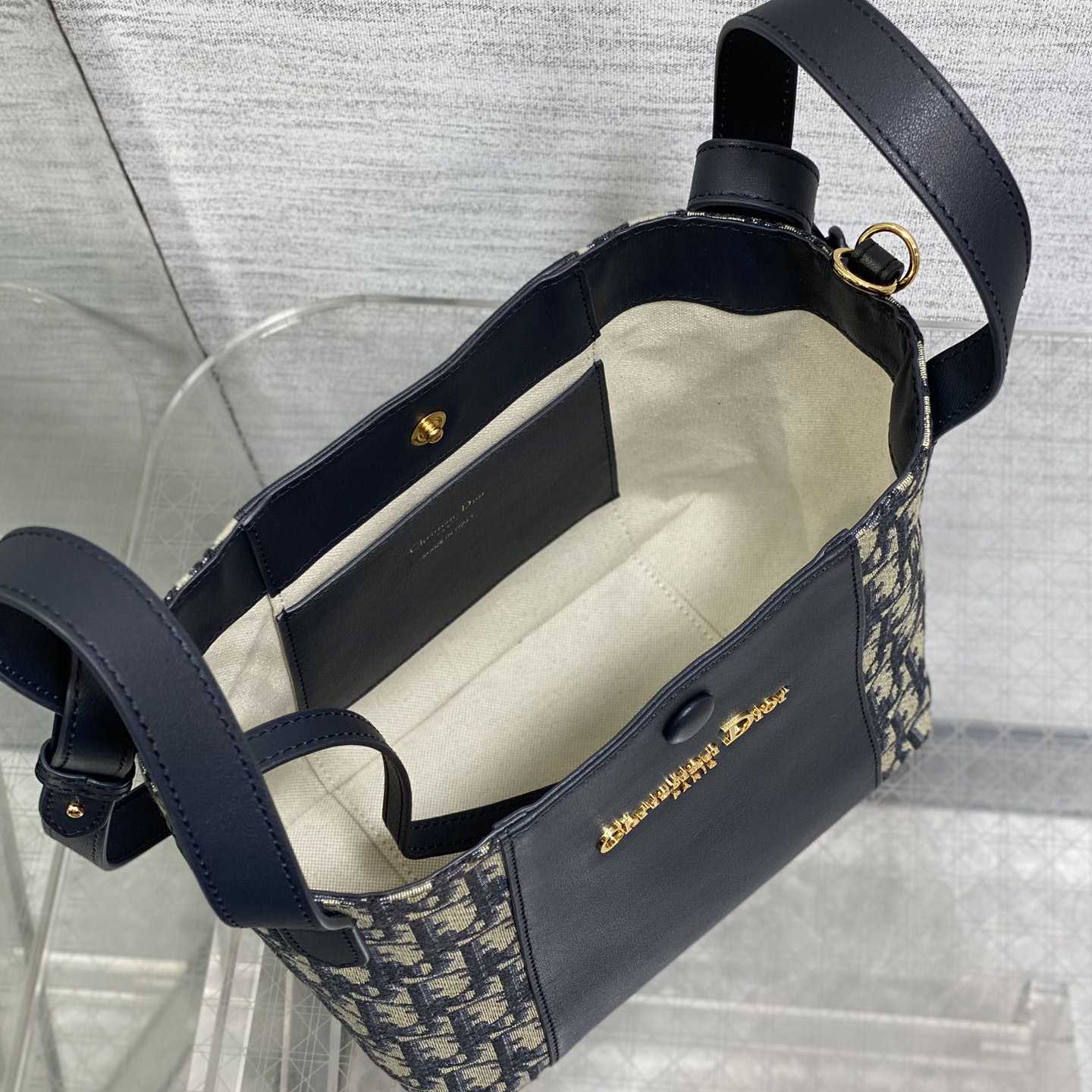 Dior Medium Signature Bucket Bag  - PerfectKickZ