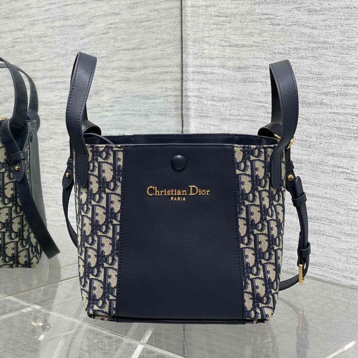 Dior Medium Signature Bucket Bag  - PerfectKickZ
