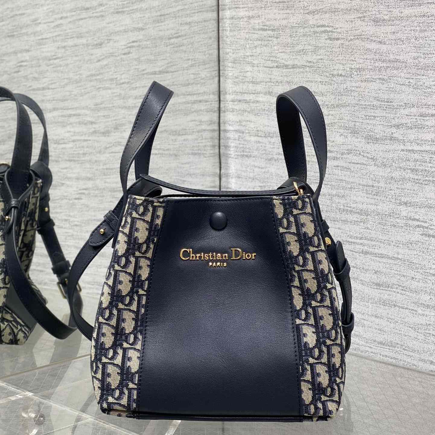 Dior Medium Signature Bucket Bag  - PerfectKickZ