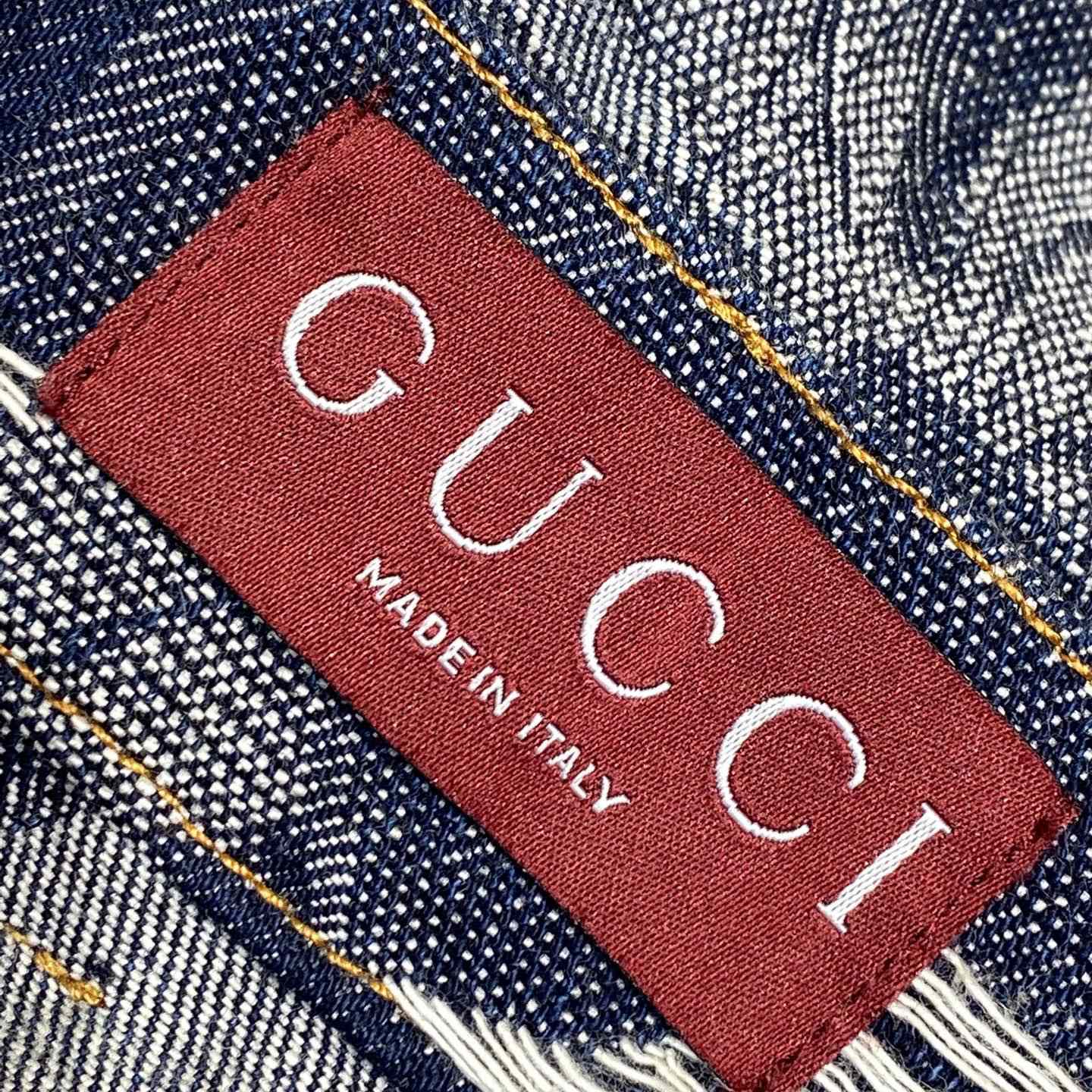 Gucci Denim Jacquard Pant  - PerfectKickZ