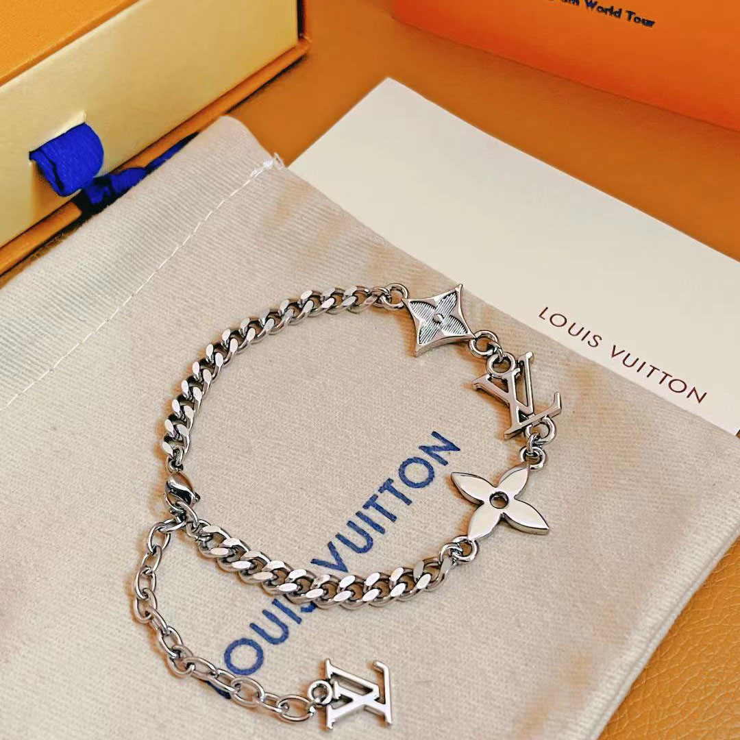 Louis Vuitton Monogram Row Bracelet  M1407A - PerfectKickZ