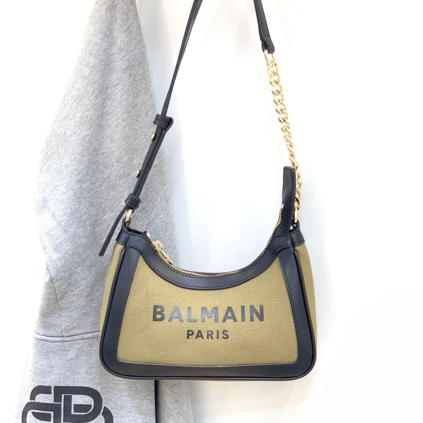 Balmain Small logo-print Shoulder Bag (23.5-16-7Cm) - PerfectKickZ