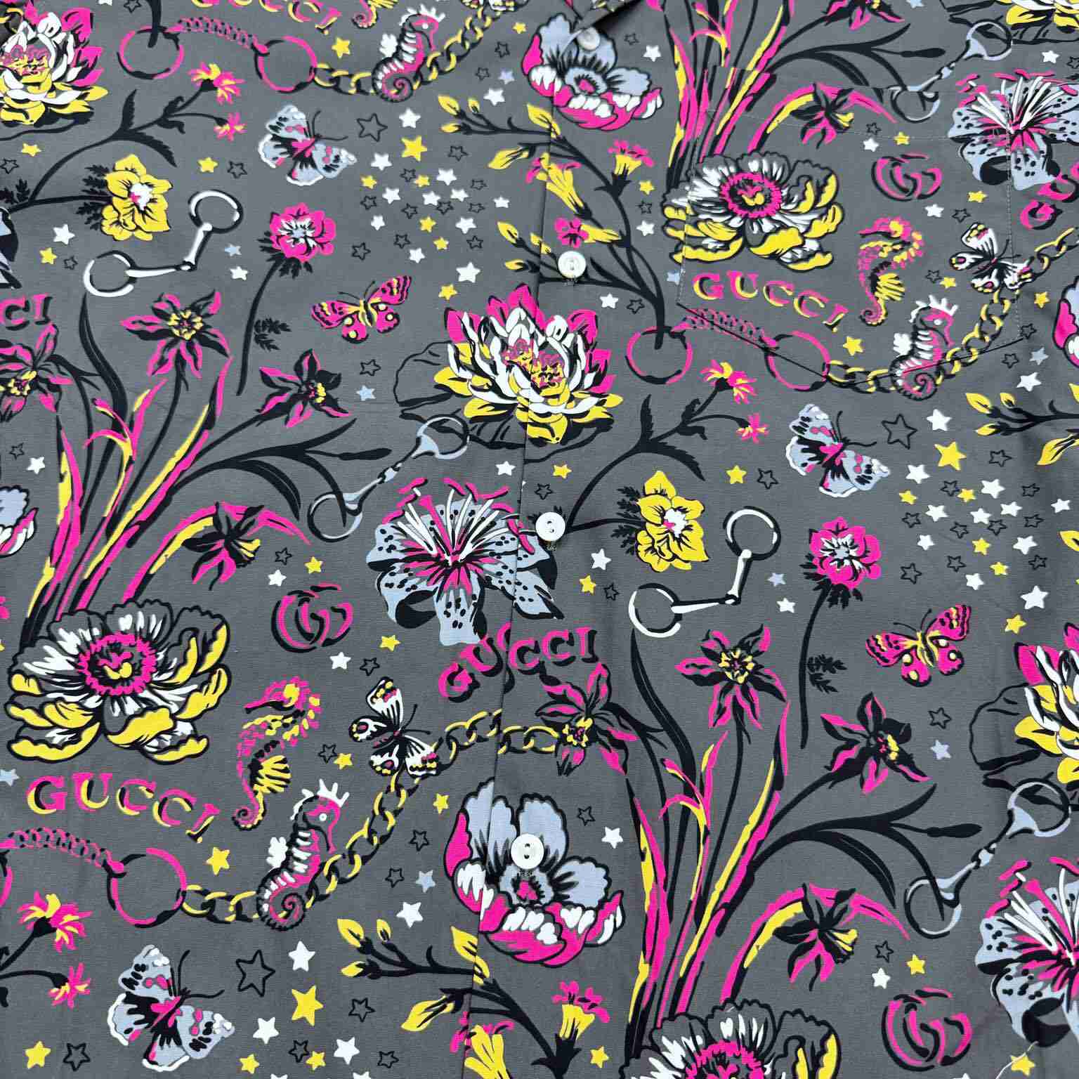 Gucci Punk Floral-print Cotton Shirt - PerfectKickZ