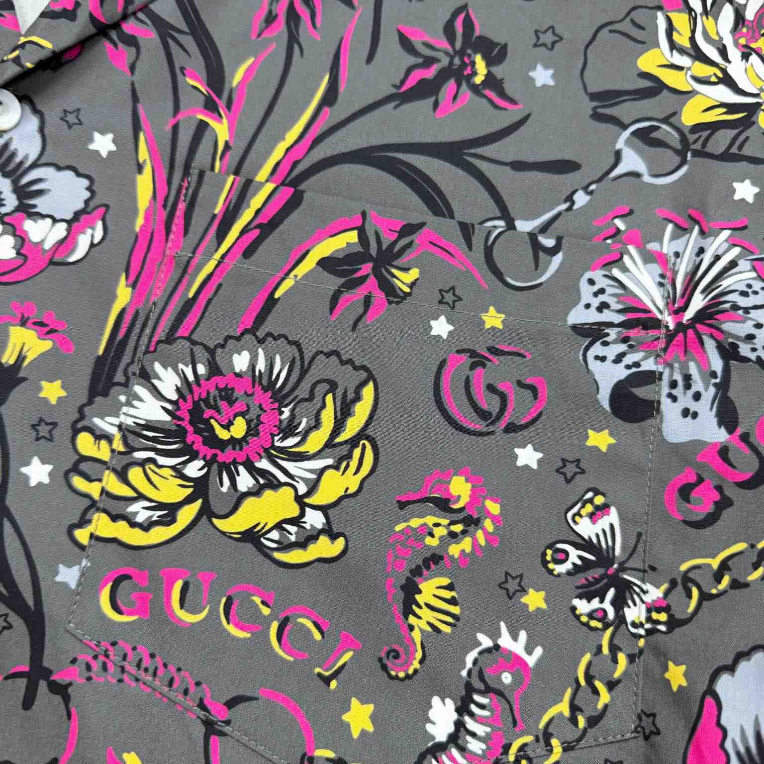 Gucci Punk Floral-print Cotton Shirt - PerfectKickZ