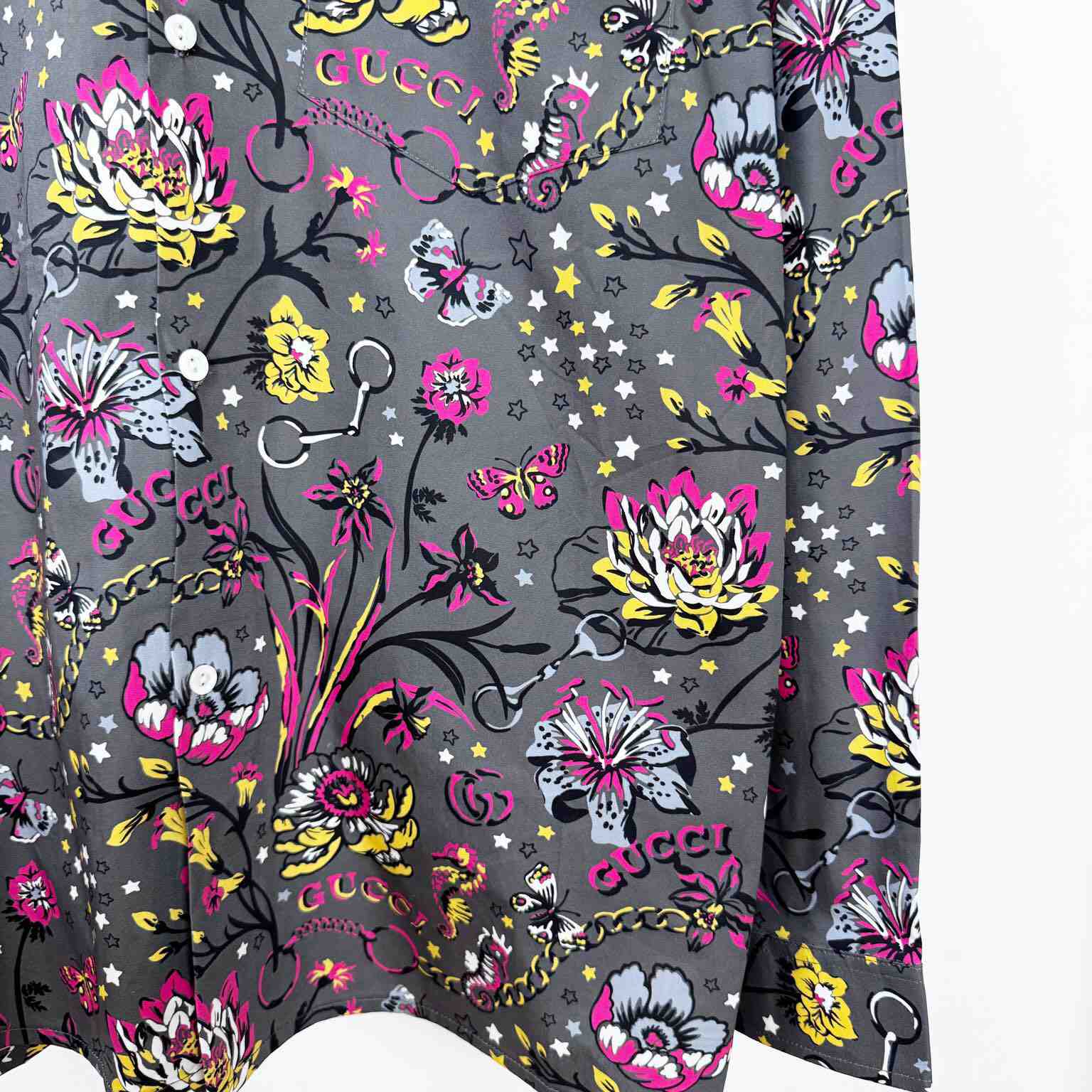 Gucci Punk Floral-print Cotton Shirt - PerfectKickZ