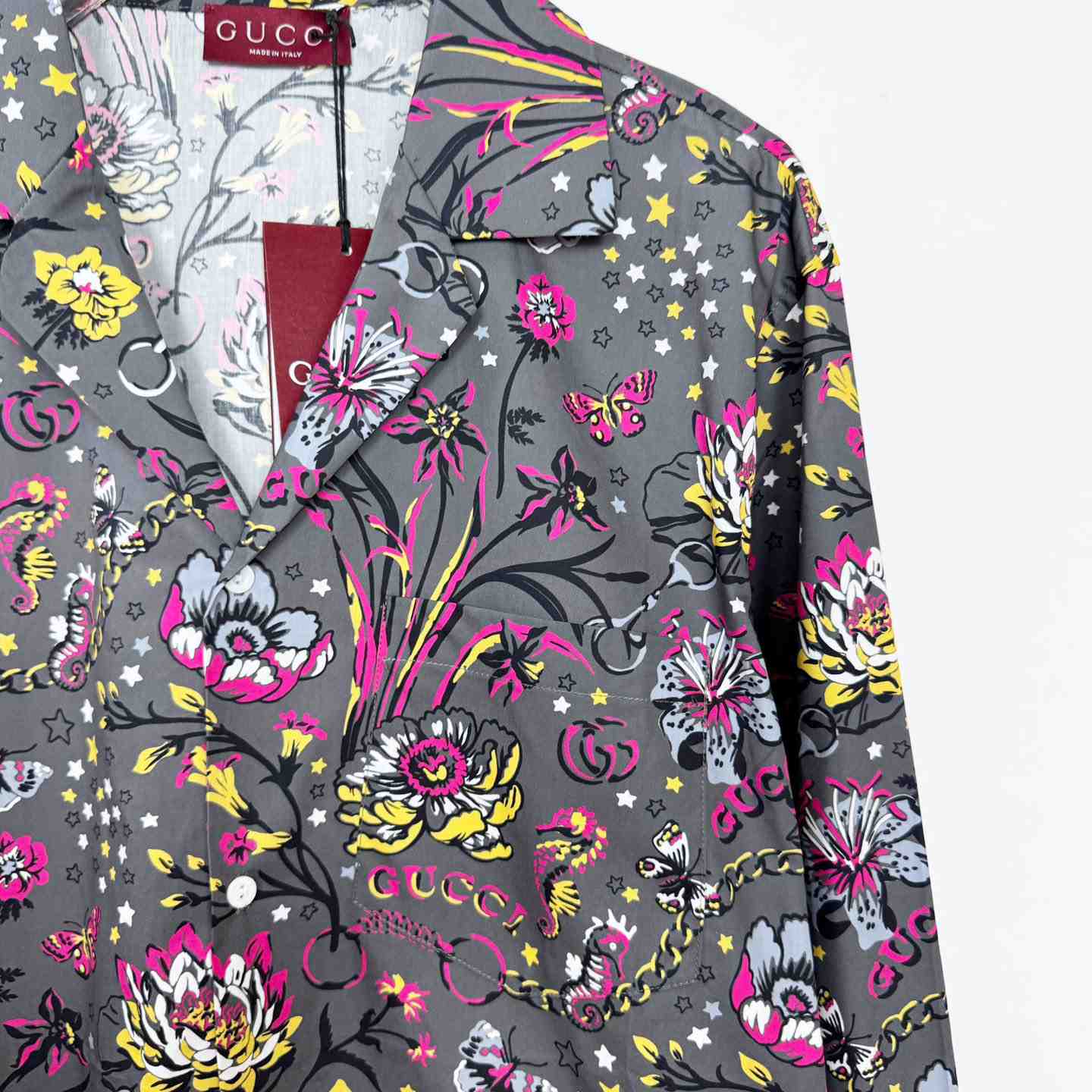 Gucci Punk Floral-print Cotton Shirt - PerfectKickZ
