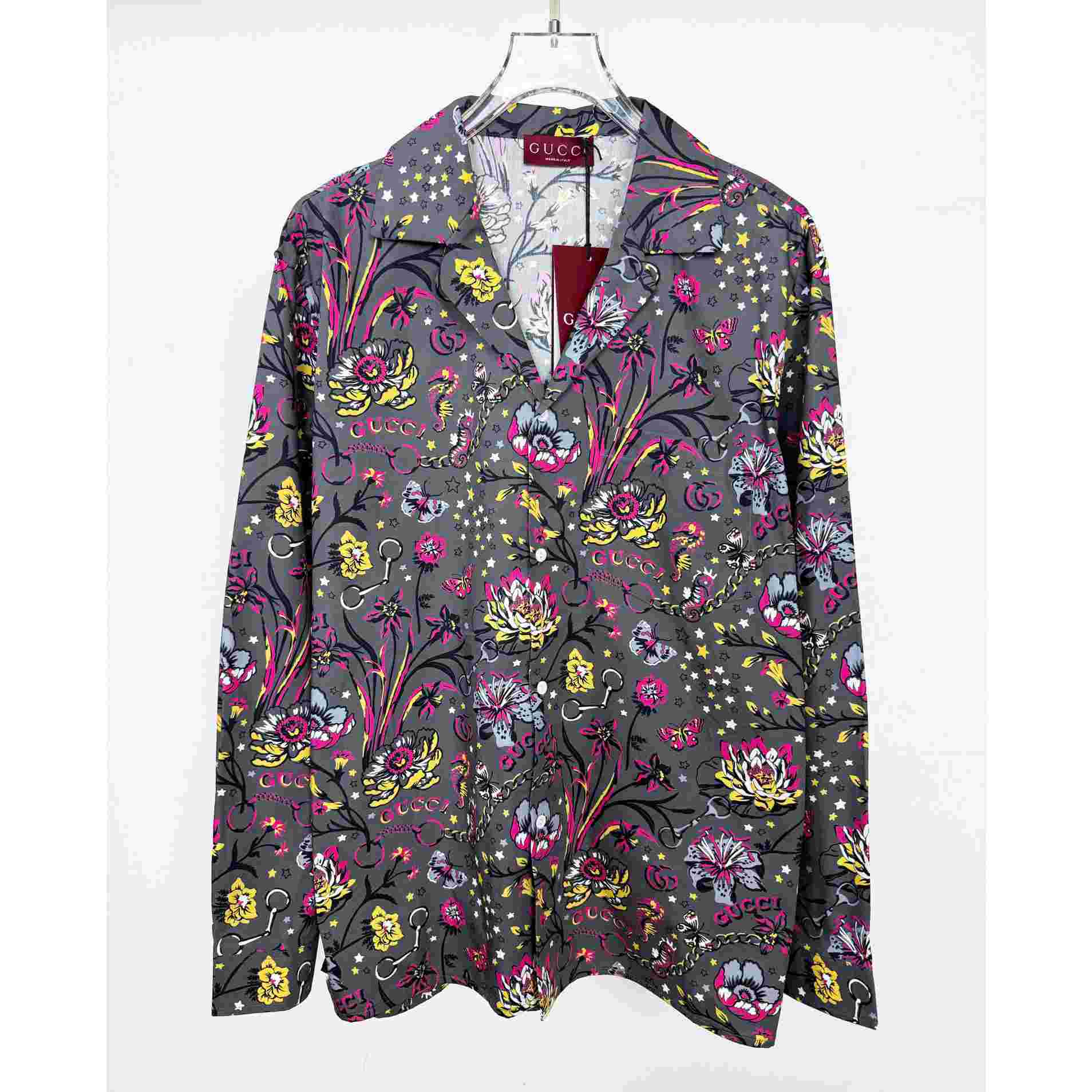 Gucci Punk Floral-print Cotton Shirt - PerfectKickZ