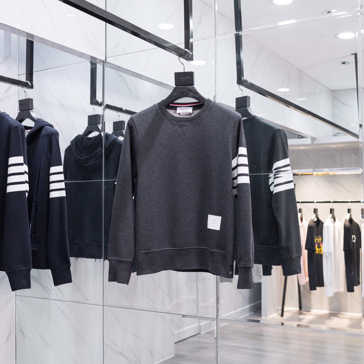 Thom Browne Stripe Sleeve Sweatshirt    TB22 - PerfectKickZ
