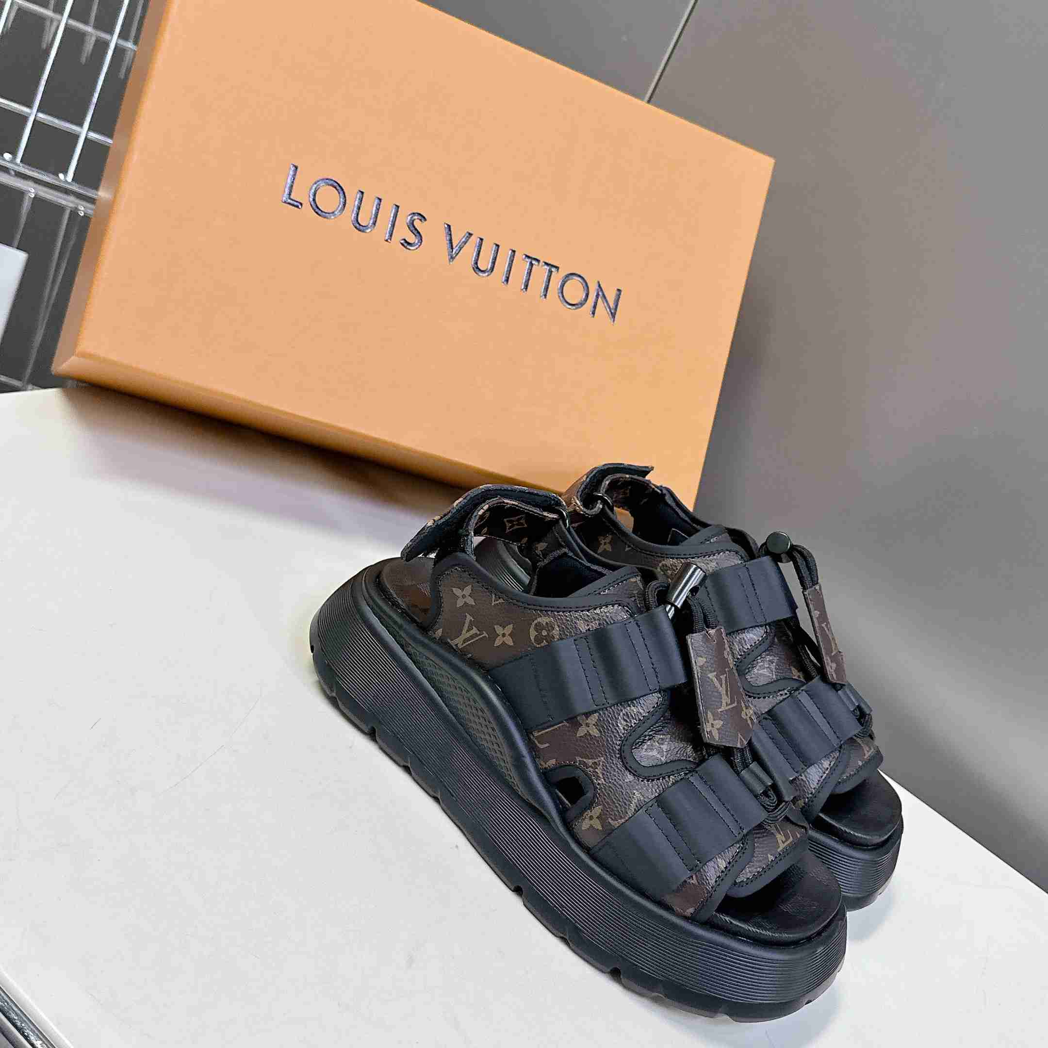 Louis Vuitton Chameleon Platform Sandal   1AHOAG - PerfectKickZ
