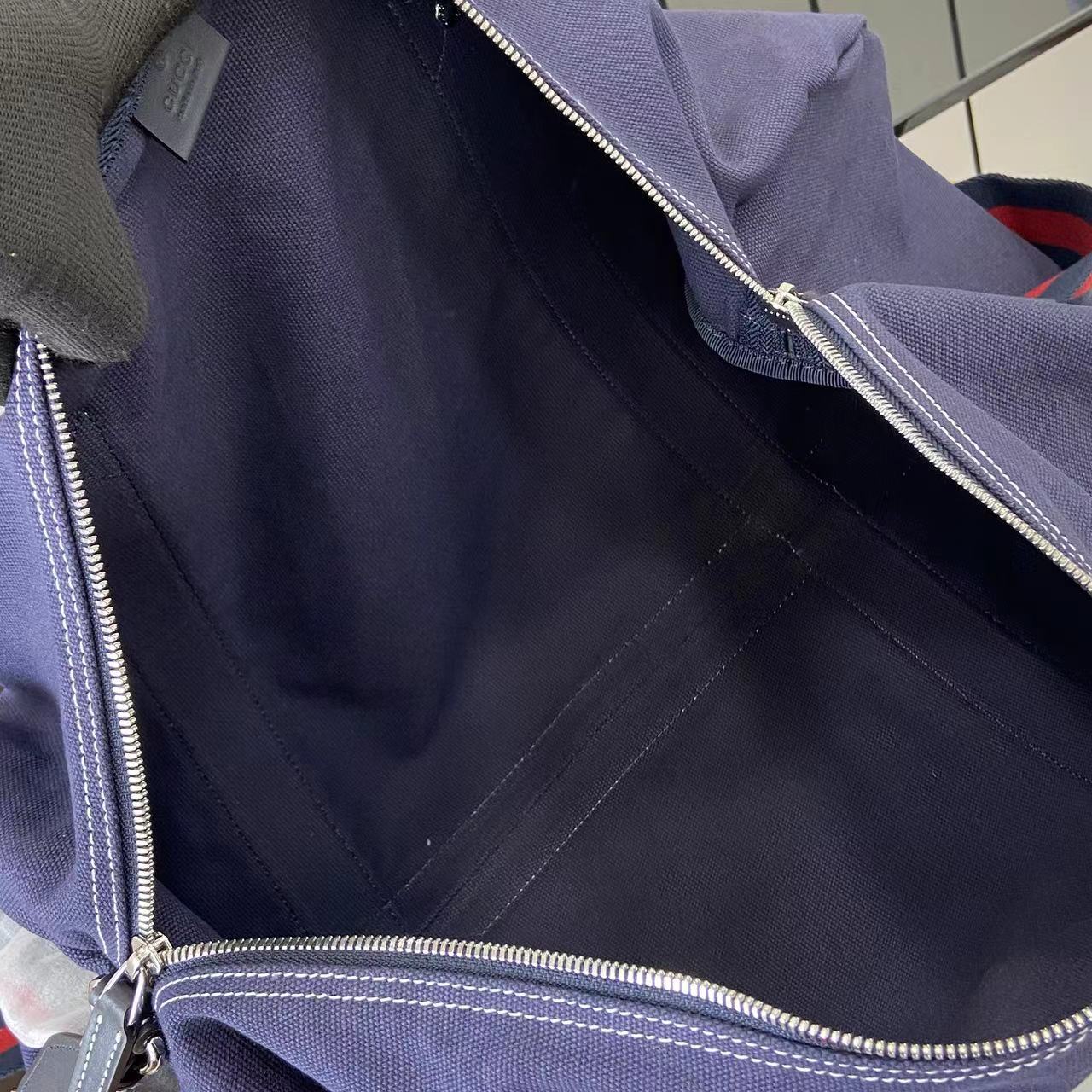 Gucci Large Printed Canvas Duffle Bag - PerfectKickZ