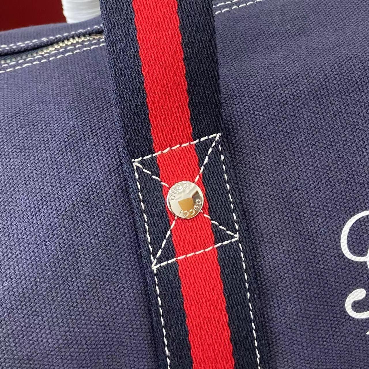 Gucci Large Printed Canvas Duffle Bag - PerfectKickZ