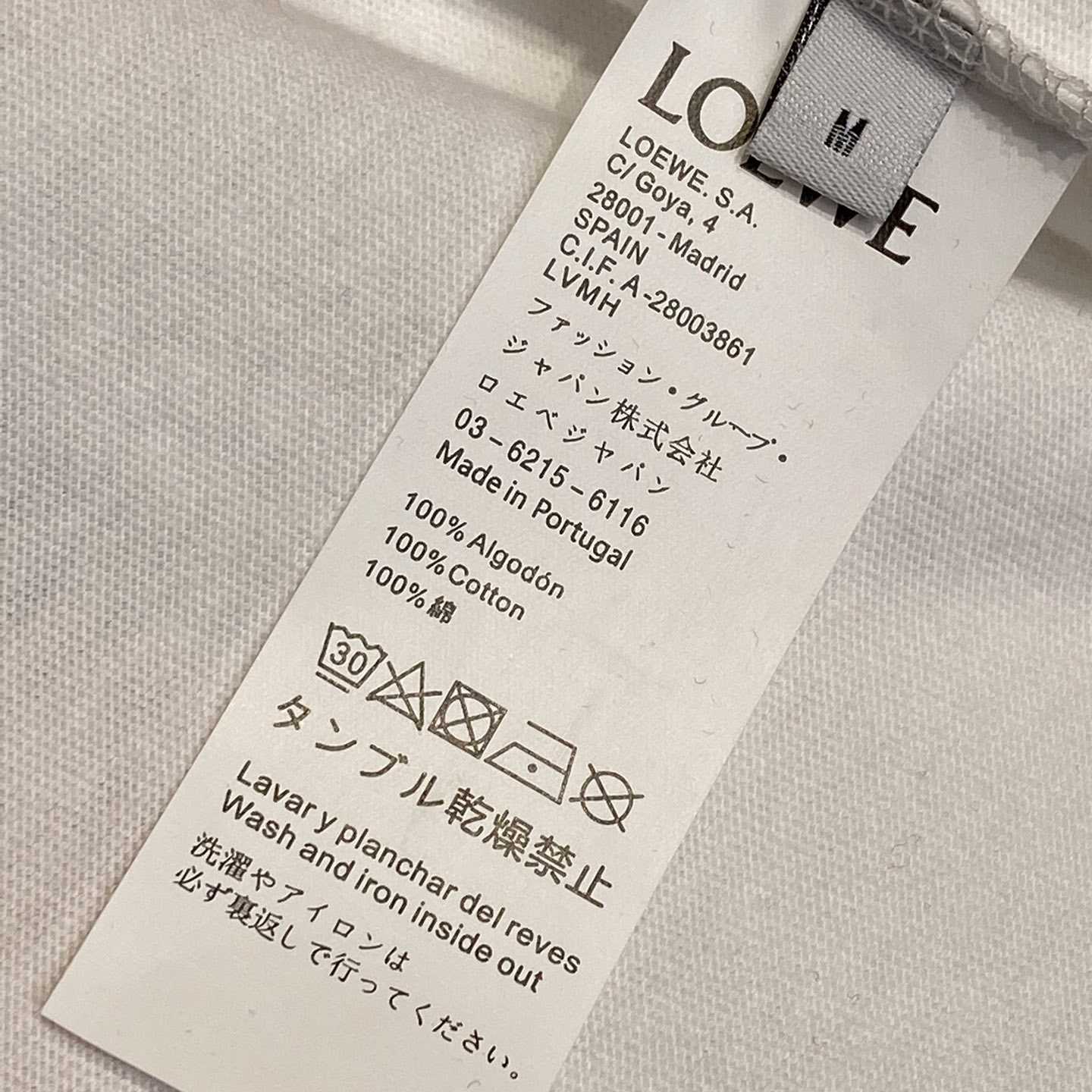 Loewe Loose Fit T-shirt In Cotton - PerfectKickZ
