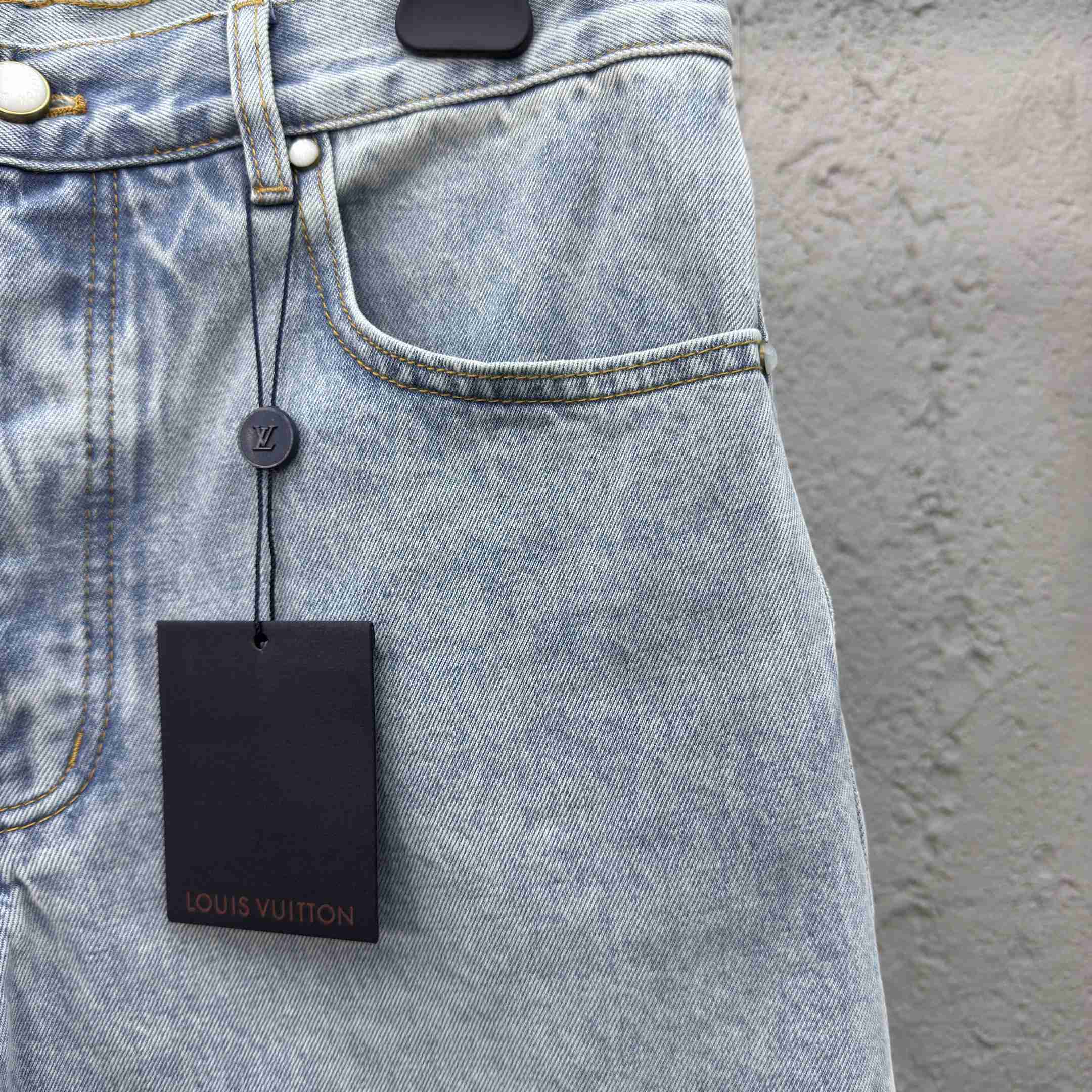 Louis Vuitton LV Denim Shorts   1AGTHU - PerfectKickZ