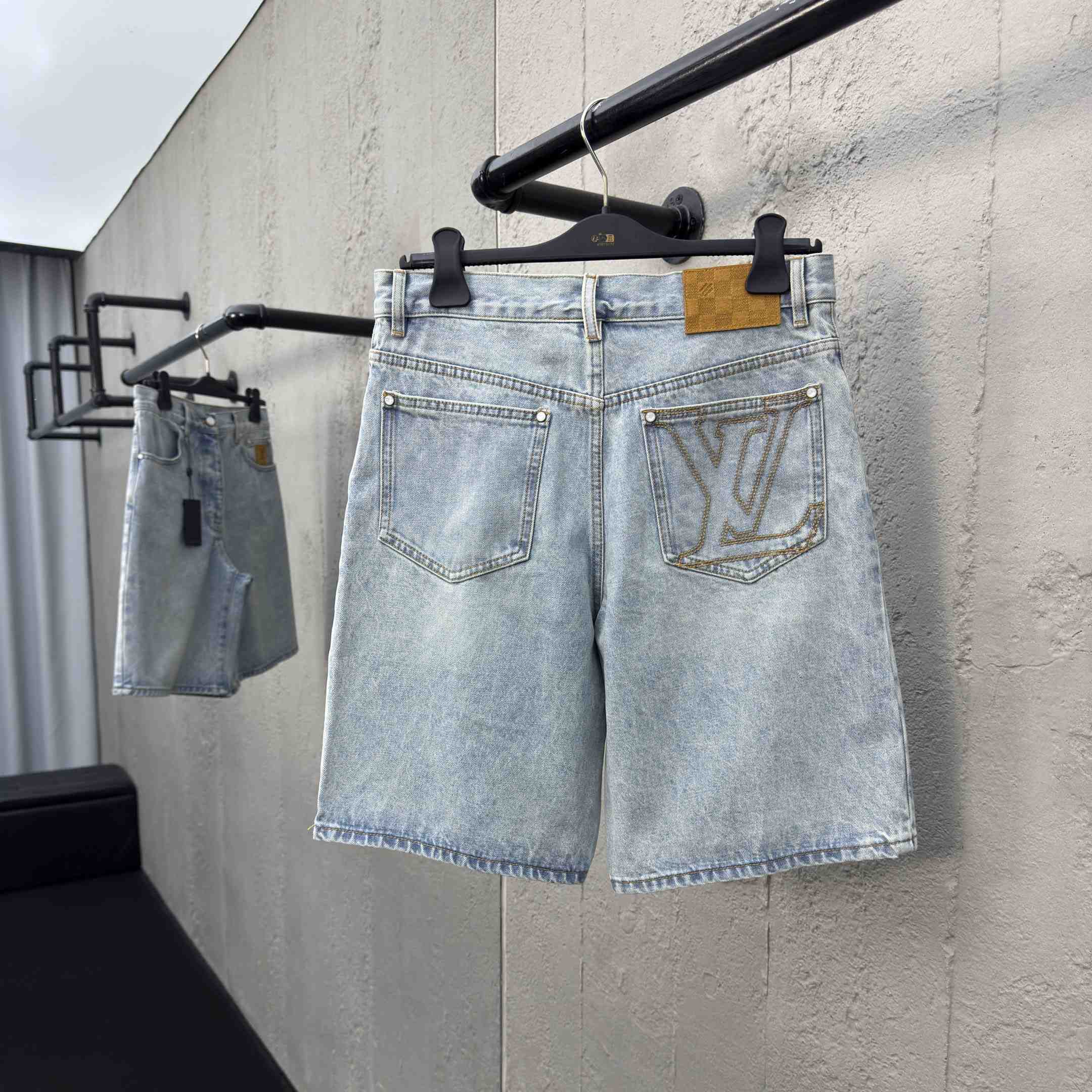 Louis Vuitton LV Denim Shorts   1AGTHU - PerfectKickZ