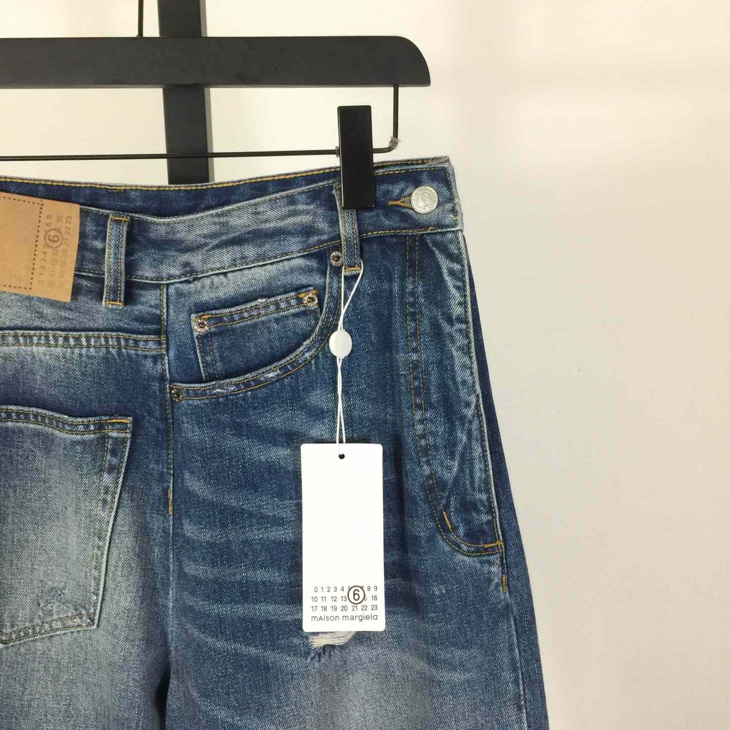 MM6 Maison Margiela Twist Wide Leg Jeans - PerfectKickZ