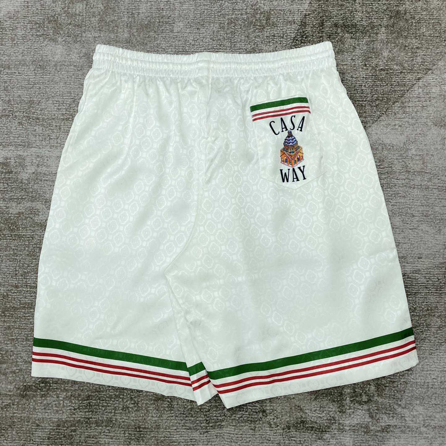 Casablanca Casa Way Printed Silk Shorts   CA3449 - PerfectKickZ