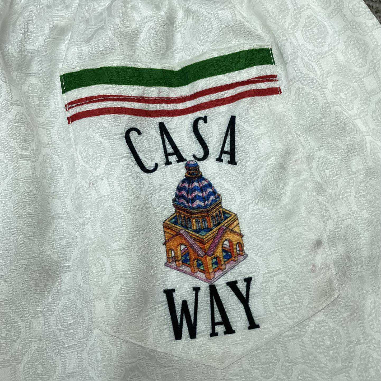 Casablanca Casa Way Printed Silk Shorts   CA3449 - PerfectKickZ
