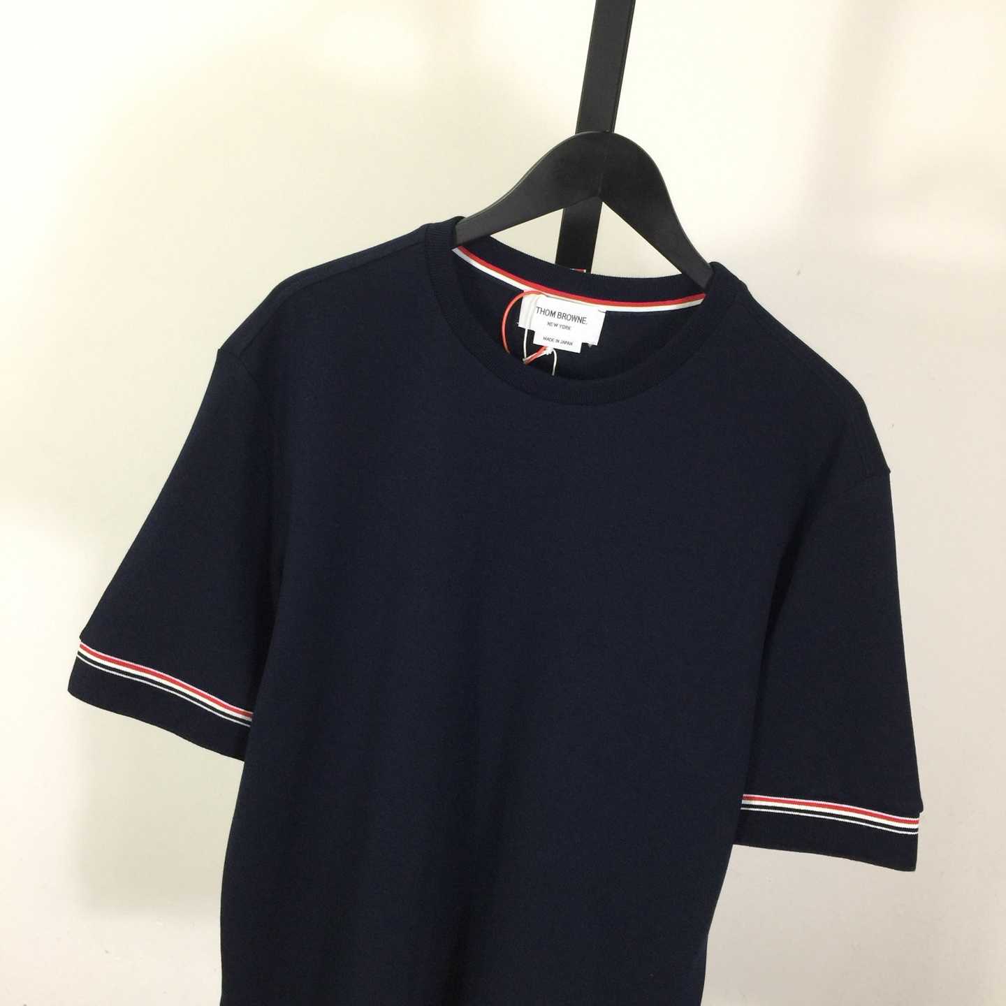 Thom Browne Cotton Rugby Short Sleeve Tee - PerfectKickZ