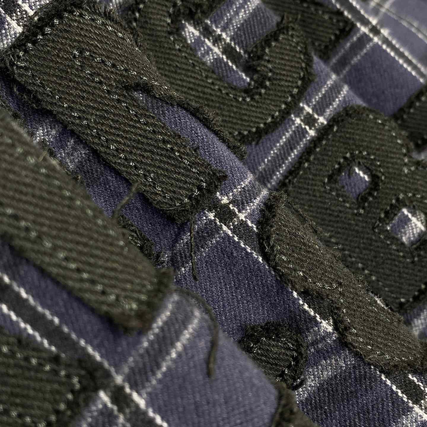 Balenciaga SS25 Logo Embroidered Hooded Check Jacket - PerfectKickZ
