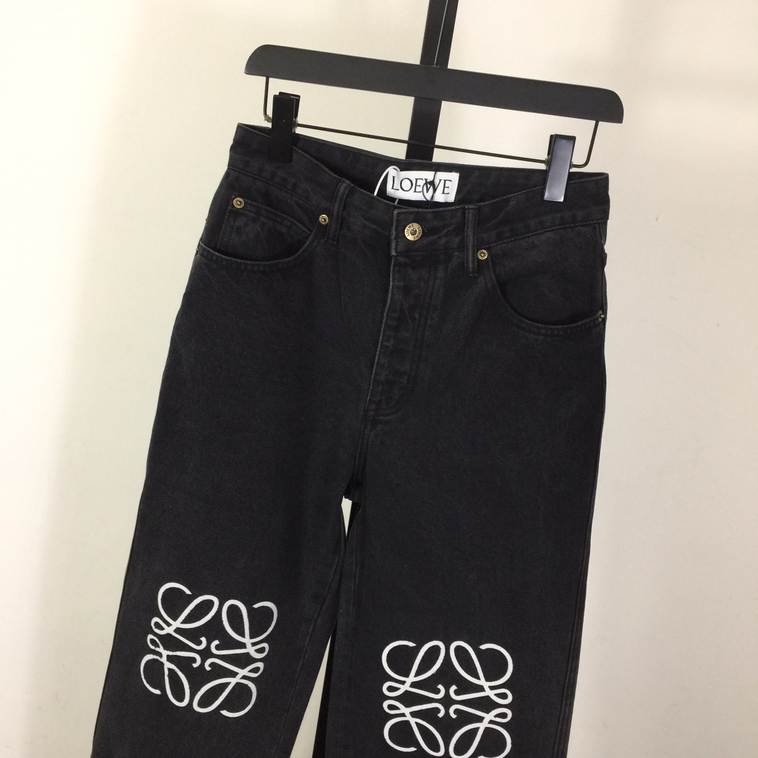 Loewe Anagram Baggy Jeans In Denim - PerfectKickZ