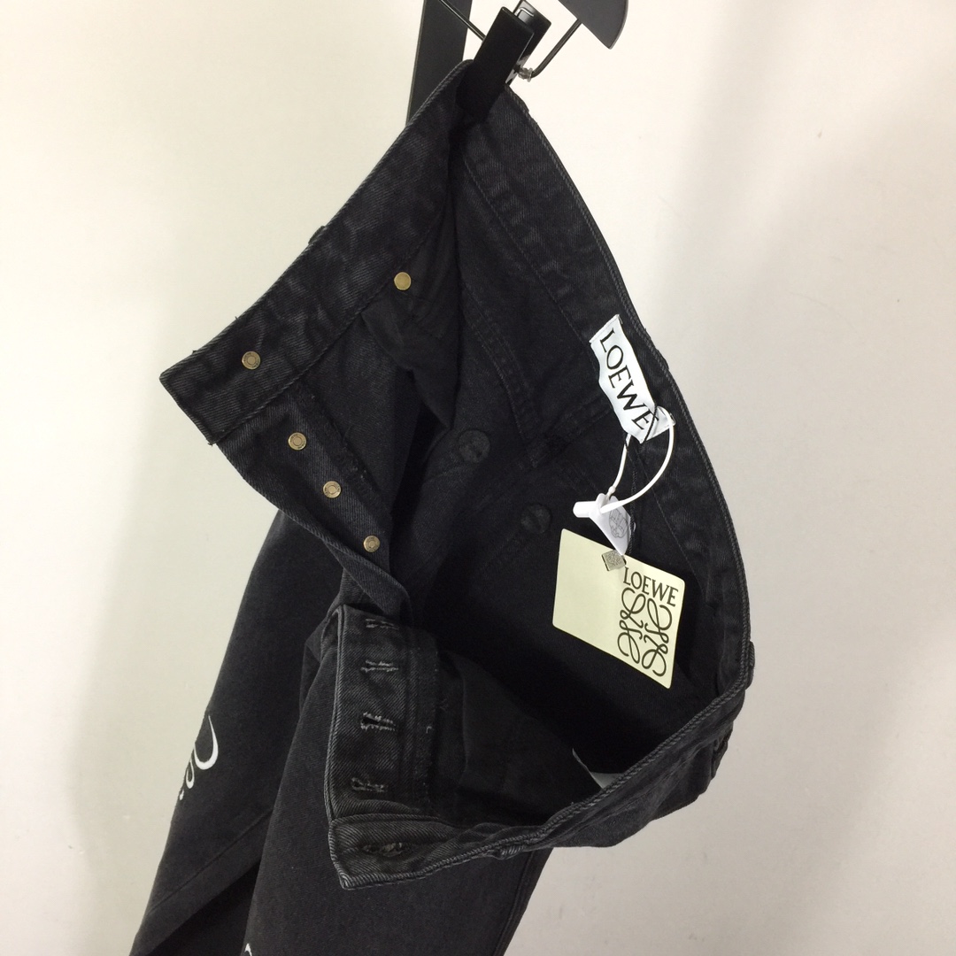 Loewe Anagram Baggy Jeans In Denim - PerfectKickZ