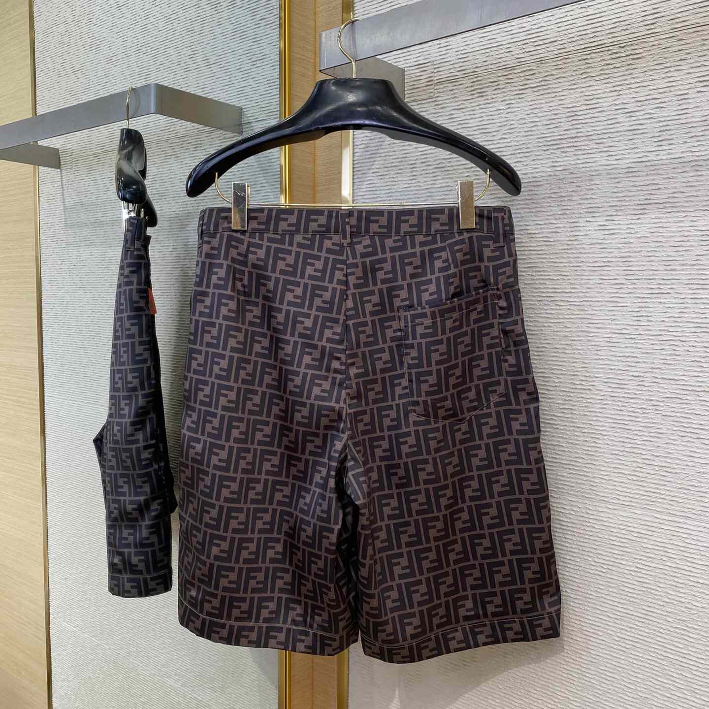 Fendi Brown Silk Short - PerfectKickZ
