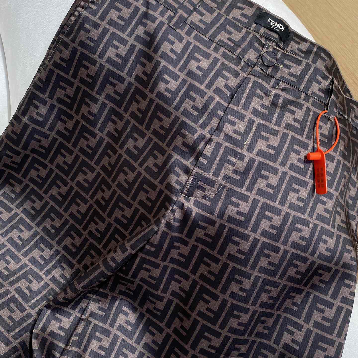 Fendi Brown Silk Short - PerfectKickZ