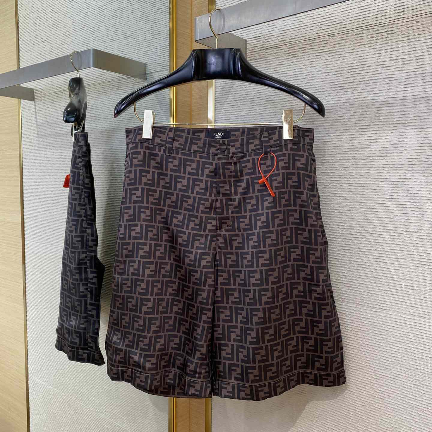 Fendi Brown Silk Short - PerfectKickZ