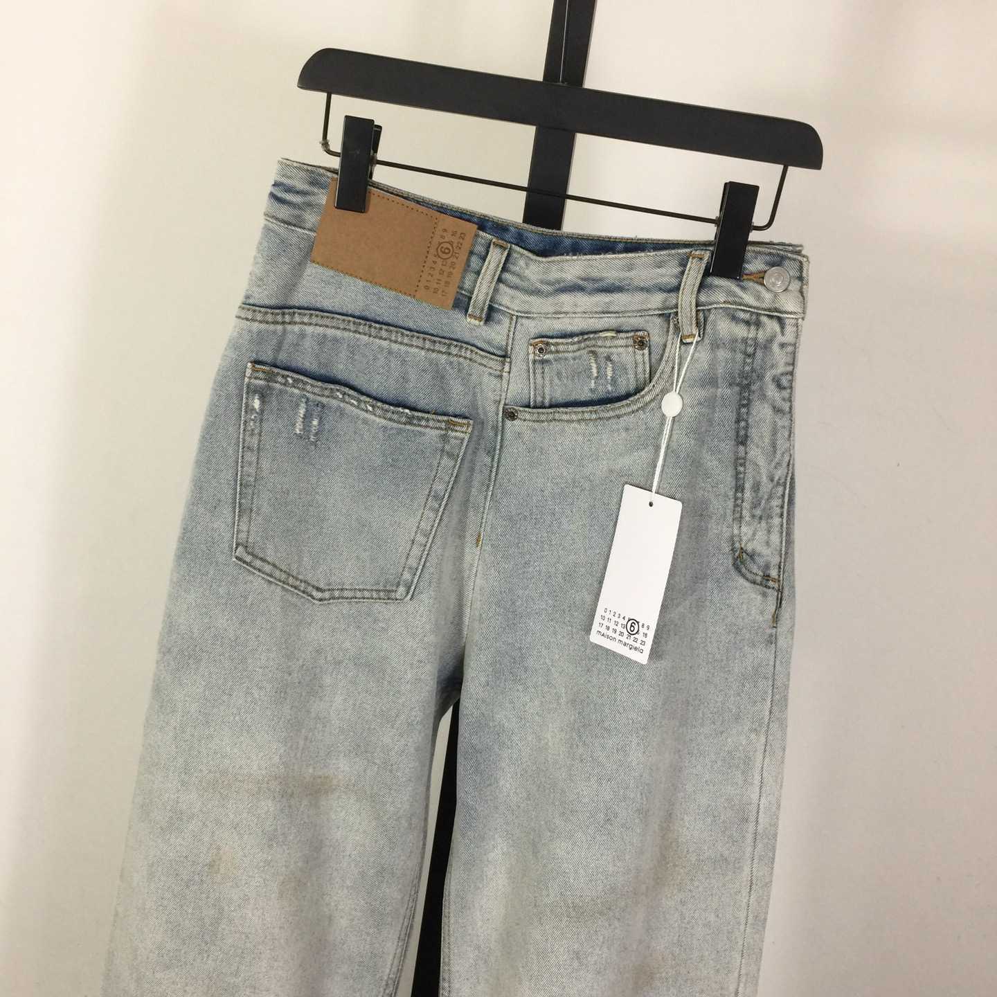 MM6 Maison Margiela Twist Wide Leg Jeans - PerfectKickZ