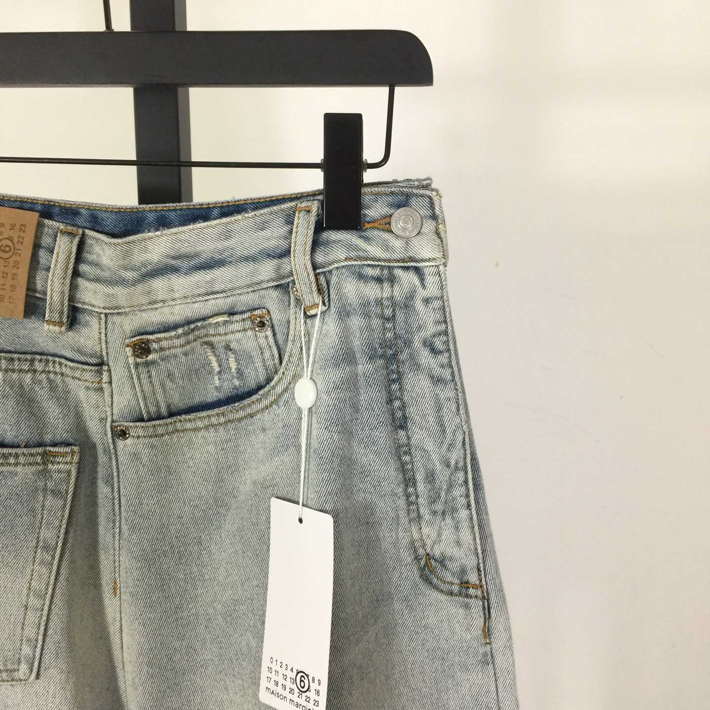 MM6 Maison Margiela Twist Wide Leg Jeans - PerfectKickZ