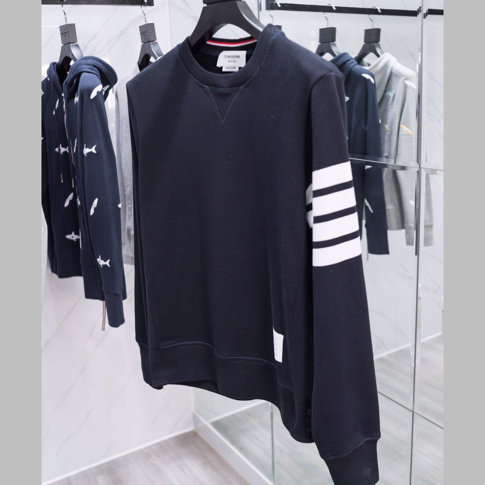 Thom Browne Stripe Sleeve Sweatshirt   TB22 - PerfectKickZ
