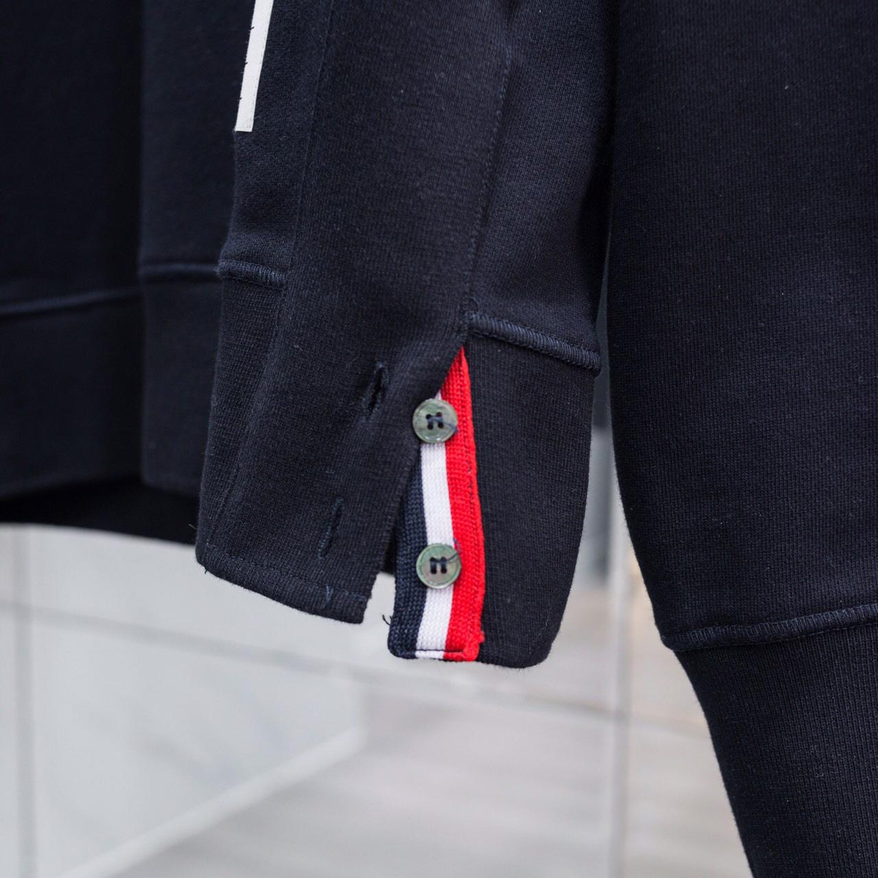 Thom Browne Stripe Sleeve Sweatshirt   TB22 - PerfectKickZ