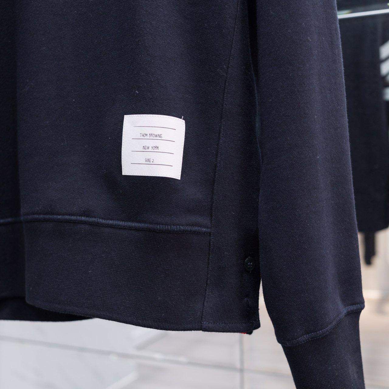 Thom Browne Stripe Sleeve Sweatshirt   TB22 - PerfectKickZ