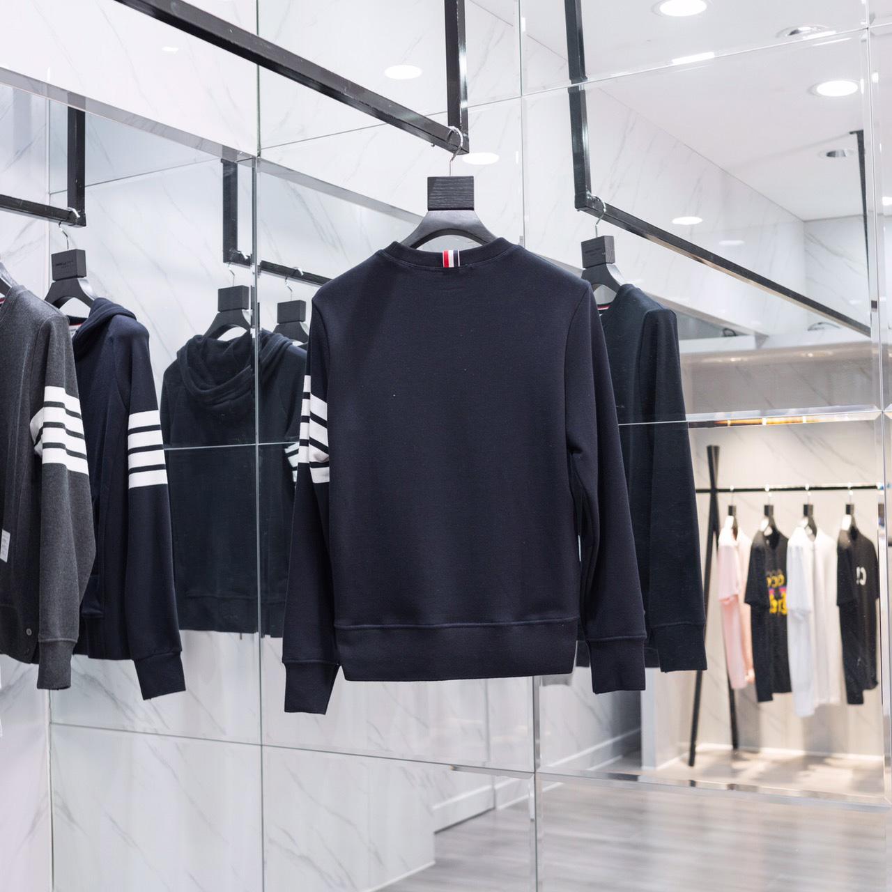 Thom Browne Stripe Sleeve Sweatshirt   TB22 - PerfectKickZ