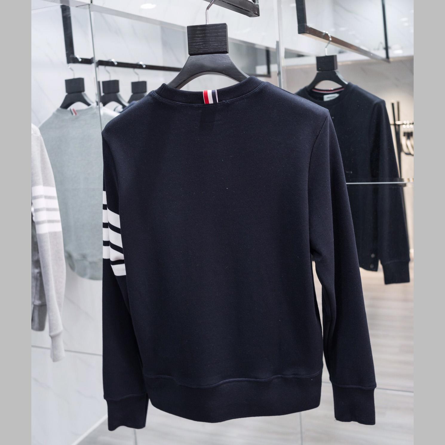 Thom Browne Stripe Sleeve Sweatshirt   TB22 - PerfectKickZ
