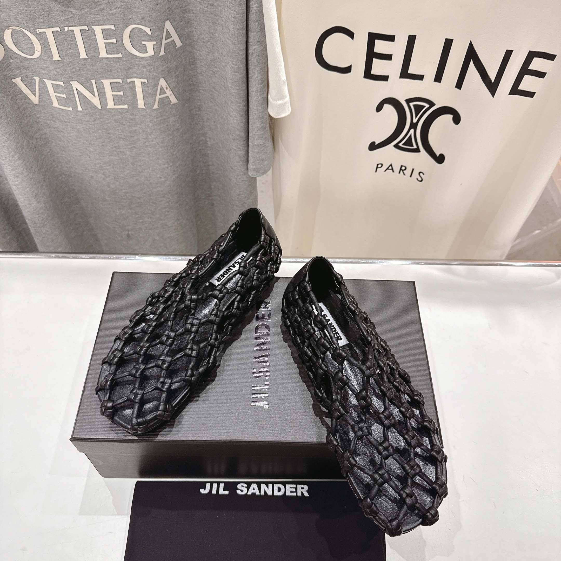 JIl Sander Knot-detail Ballet Flats - PerfectKickZ