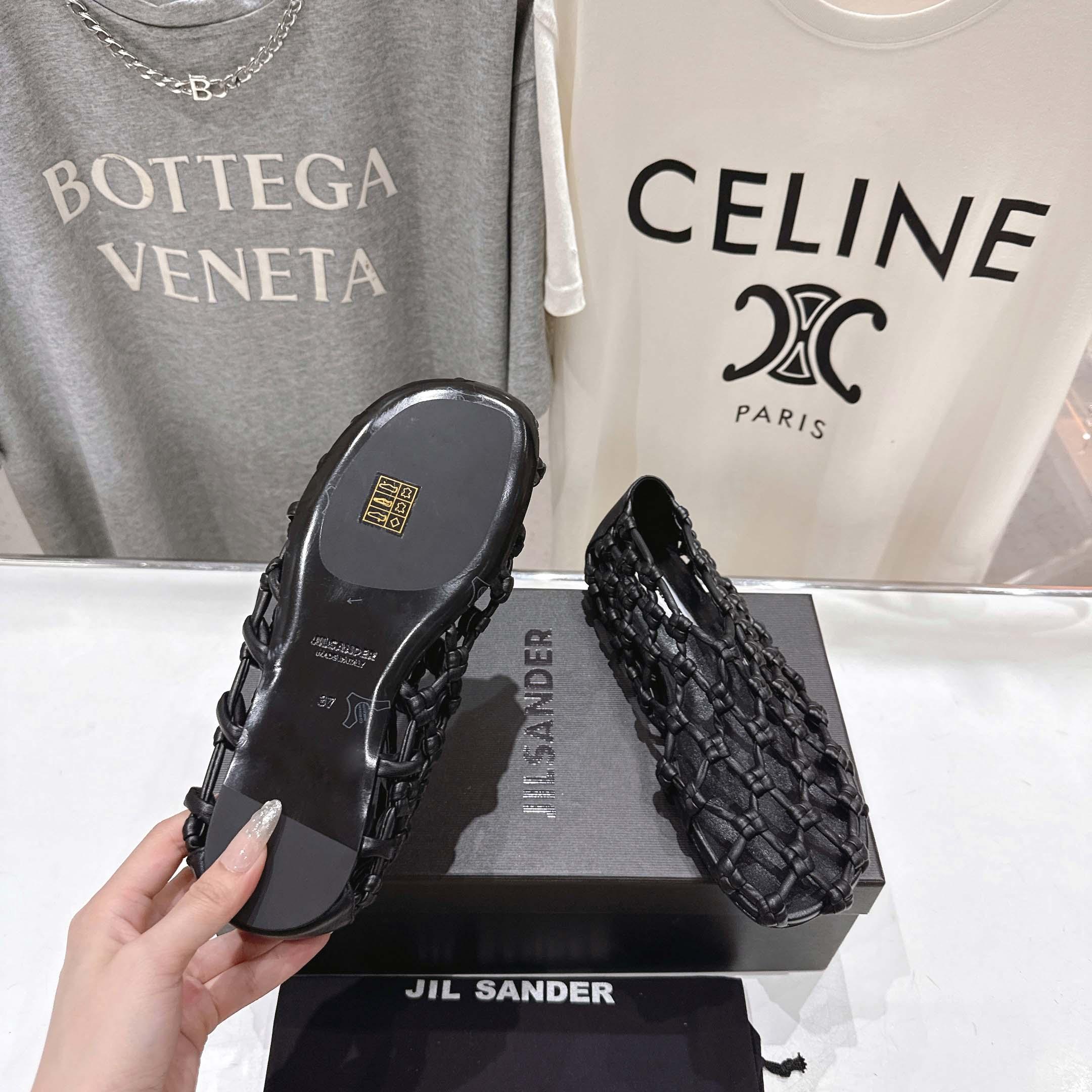 JIl Sander Knot-detail Ballet Flats - PerfectKickZ