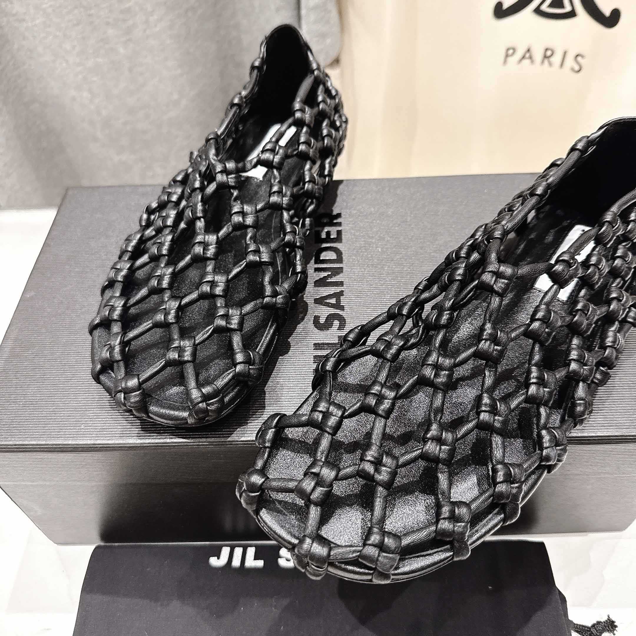 JIl Sander Knot-detail Ballet Flats - PerfectKickZ