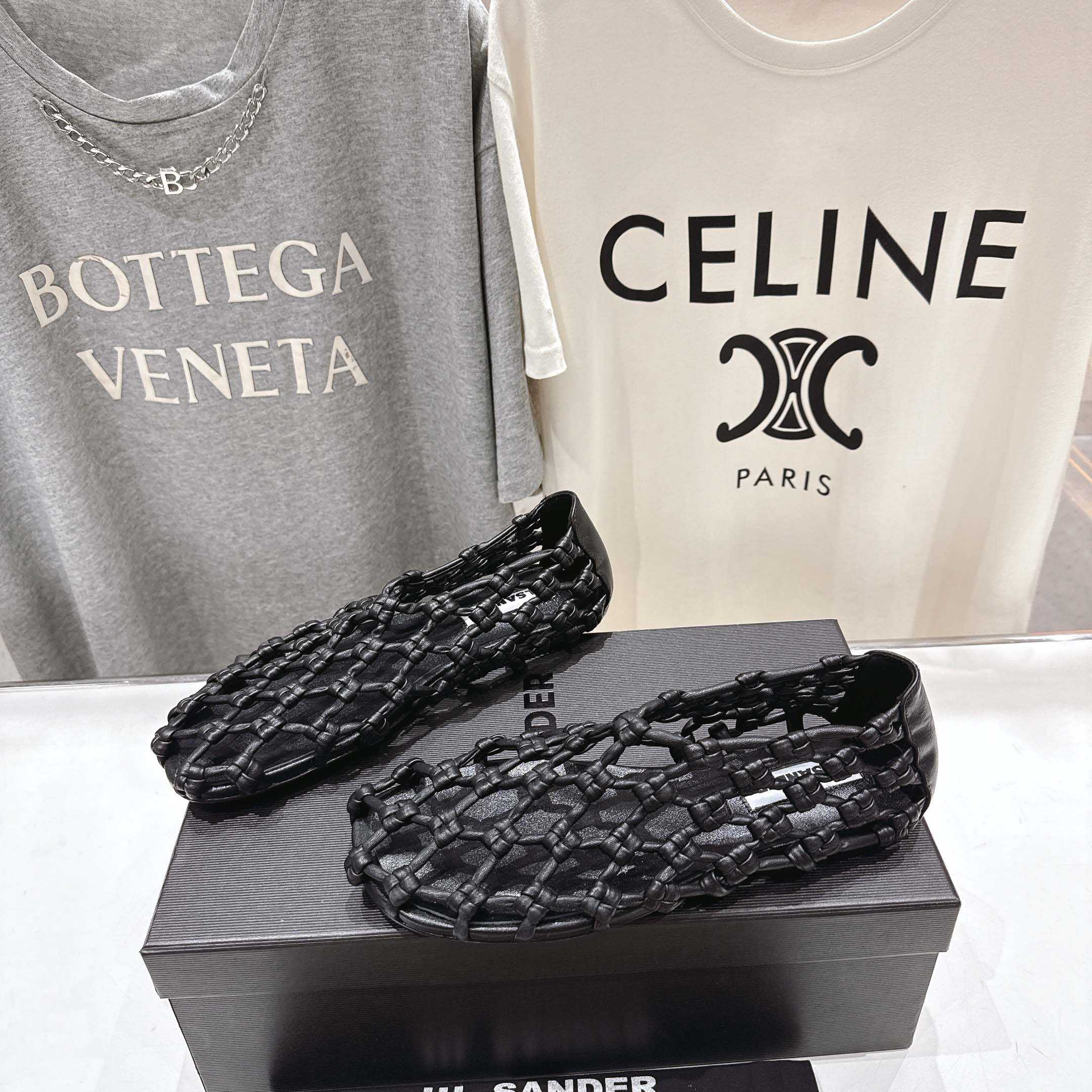 JIl Sander Knot-detail Ballet Flats - PerfectKickZ