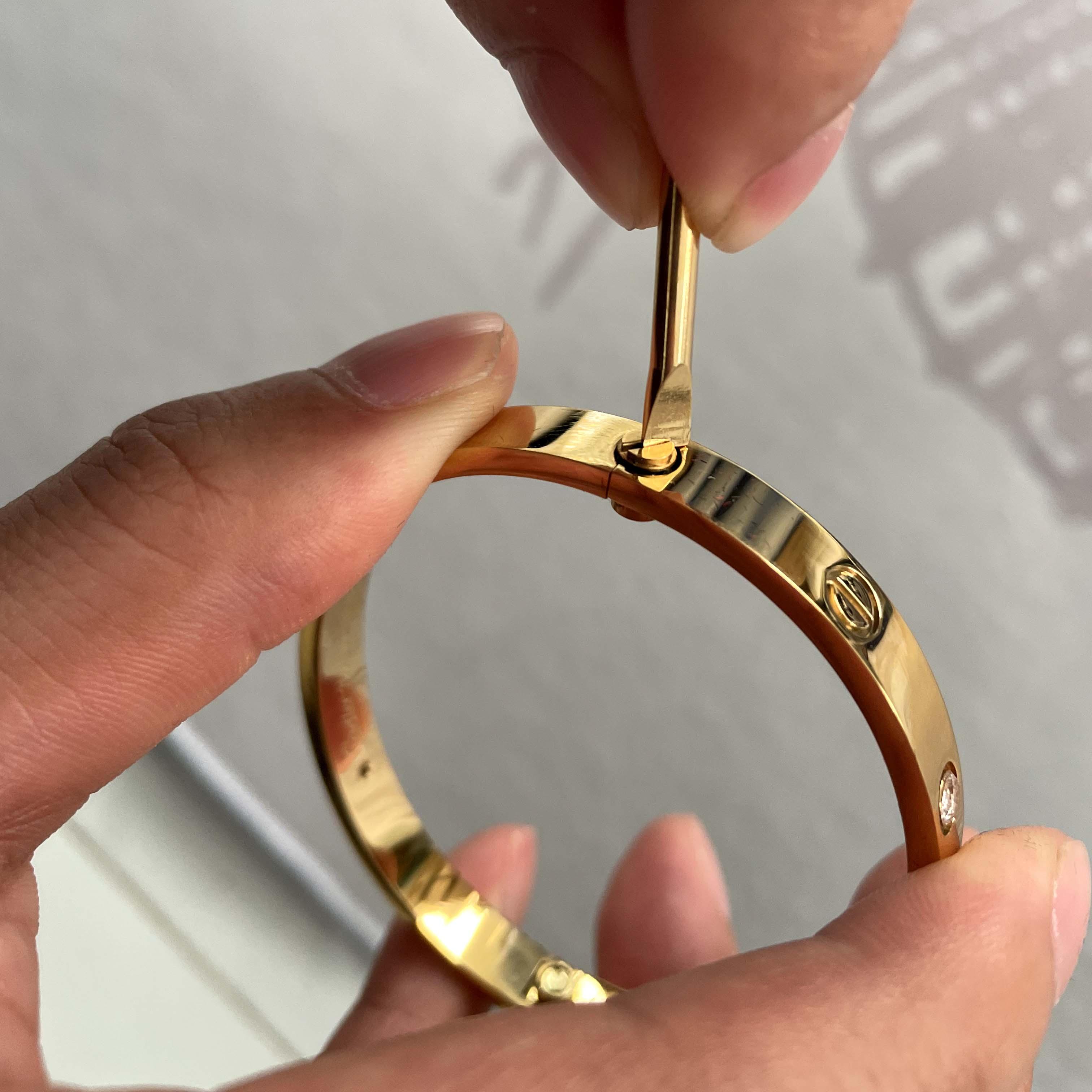 Cartier High Quality Gold Cartier Bracelet - PerfectKickZ