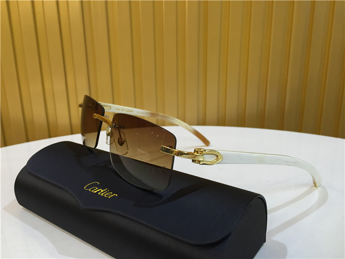 Cartier 3524012 White Buffalo Eyeglasses In Gold - PerfectKickZ