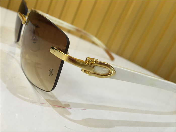 Cartier 3524012 White Buffalo Eyeglasses In Gold - PerfectKickZ