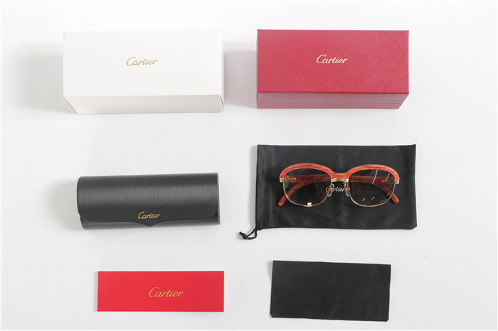 Cartier 1116679 Sunglasses In Gold Brown Gradient - PerfectKickZ
