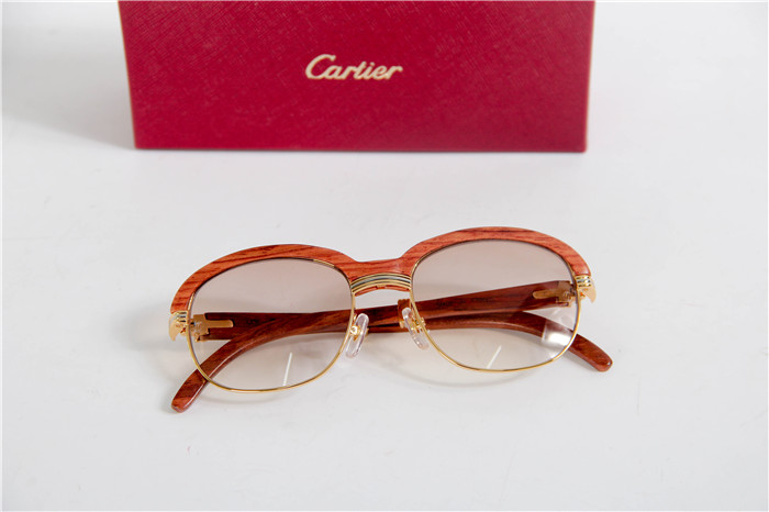 Cartier 1116679 Sunglasses In Gold Brown Gradient - PerfectKickZ